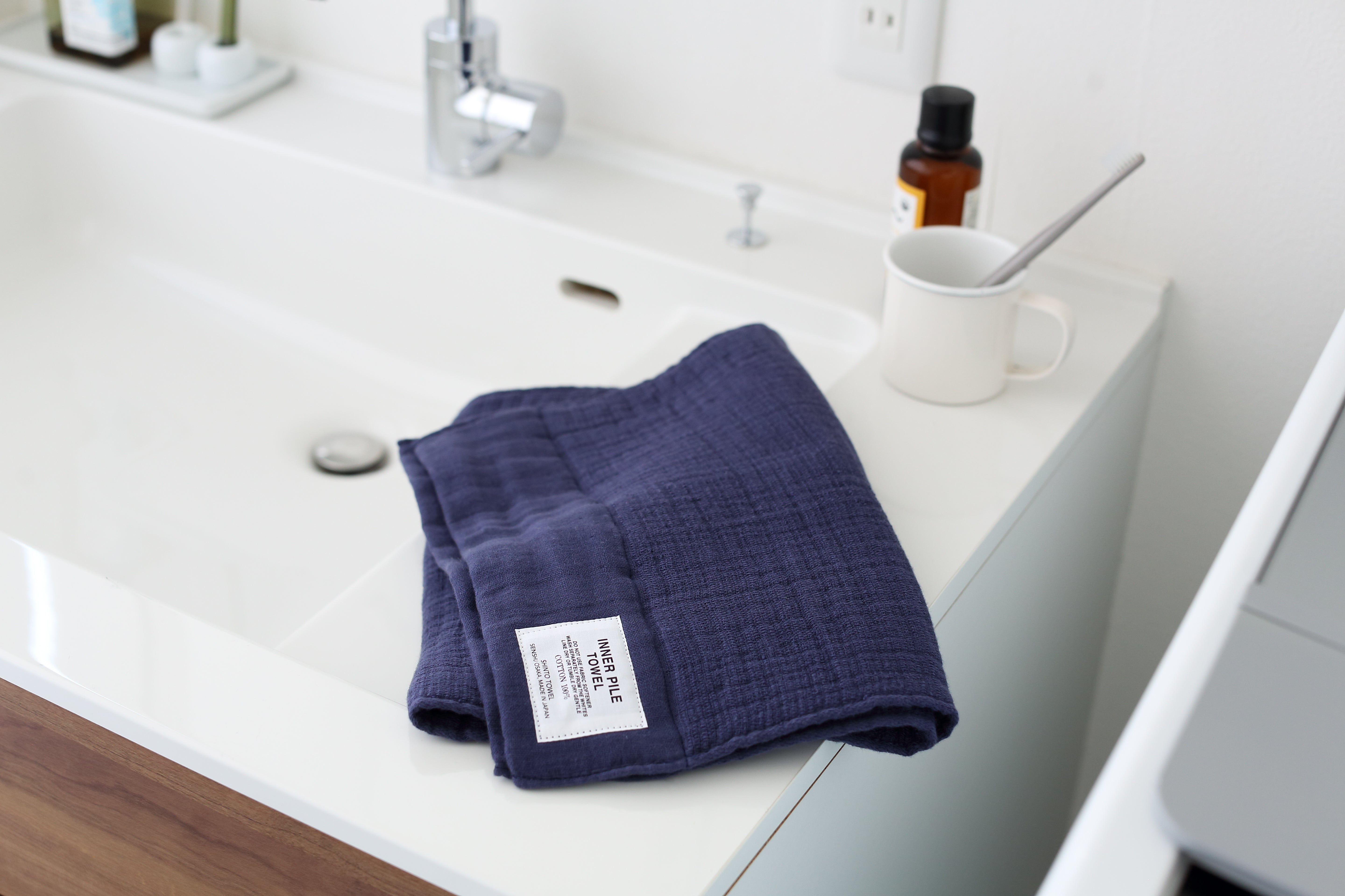 INNER PILE/BATH TOWELとFACE TOWELとminiの2色セット