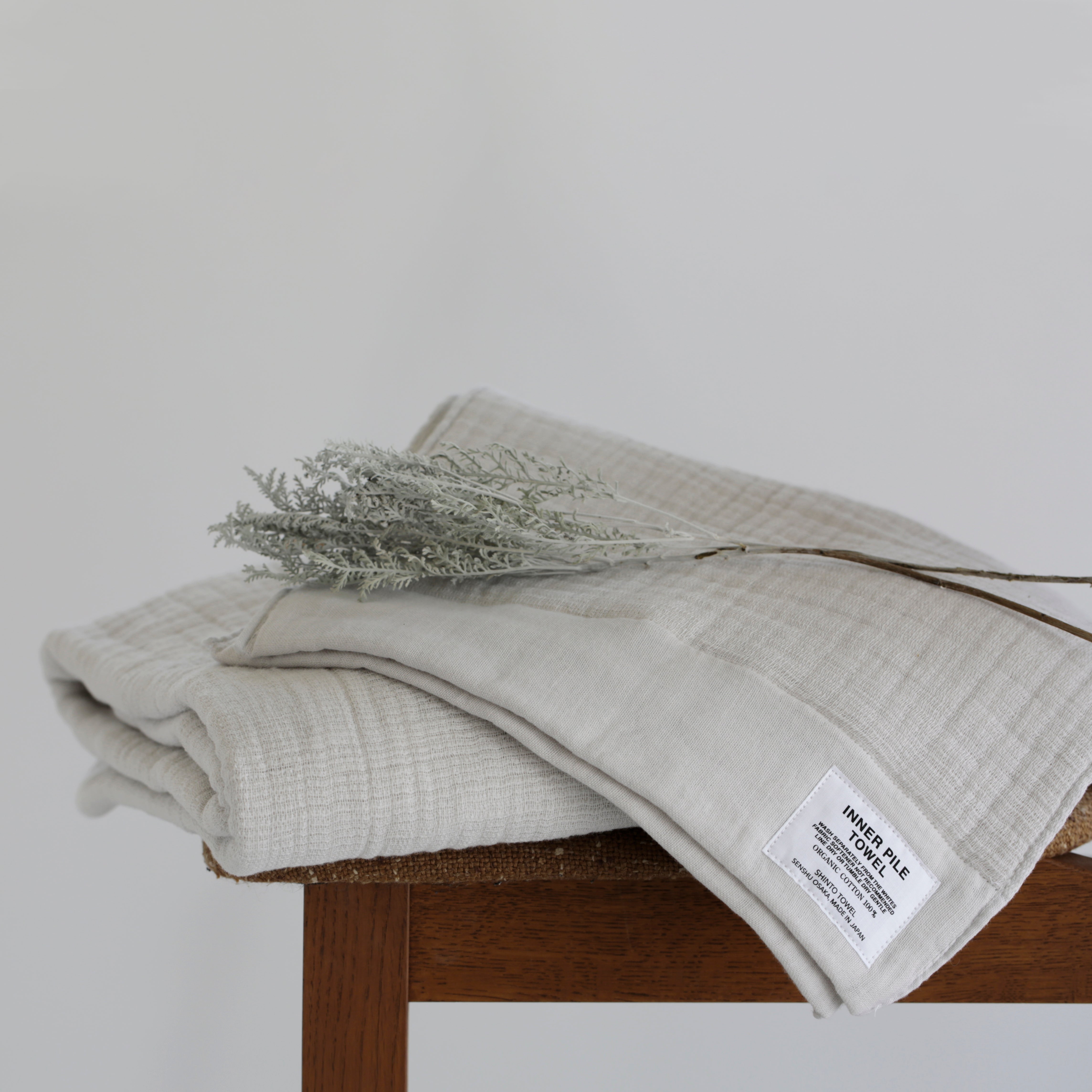 INNER PILE/BATH TOWELとFACE TOWELとminiの2色セット