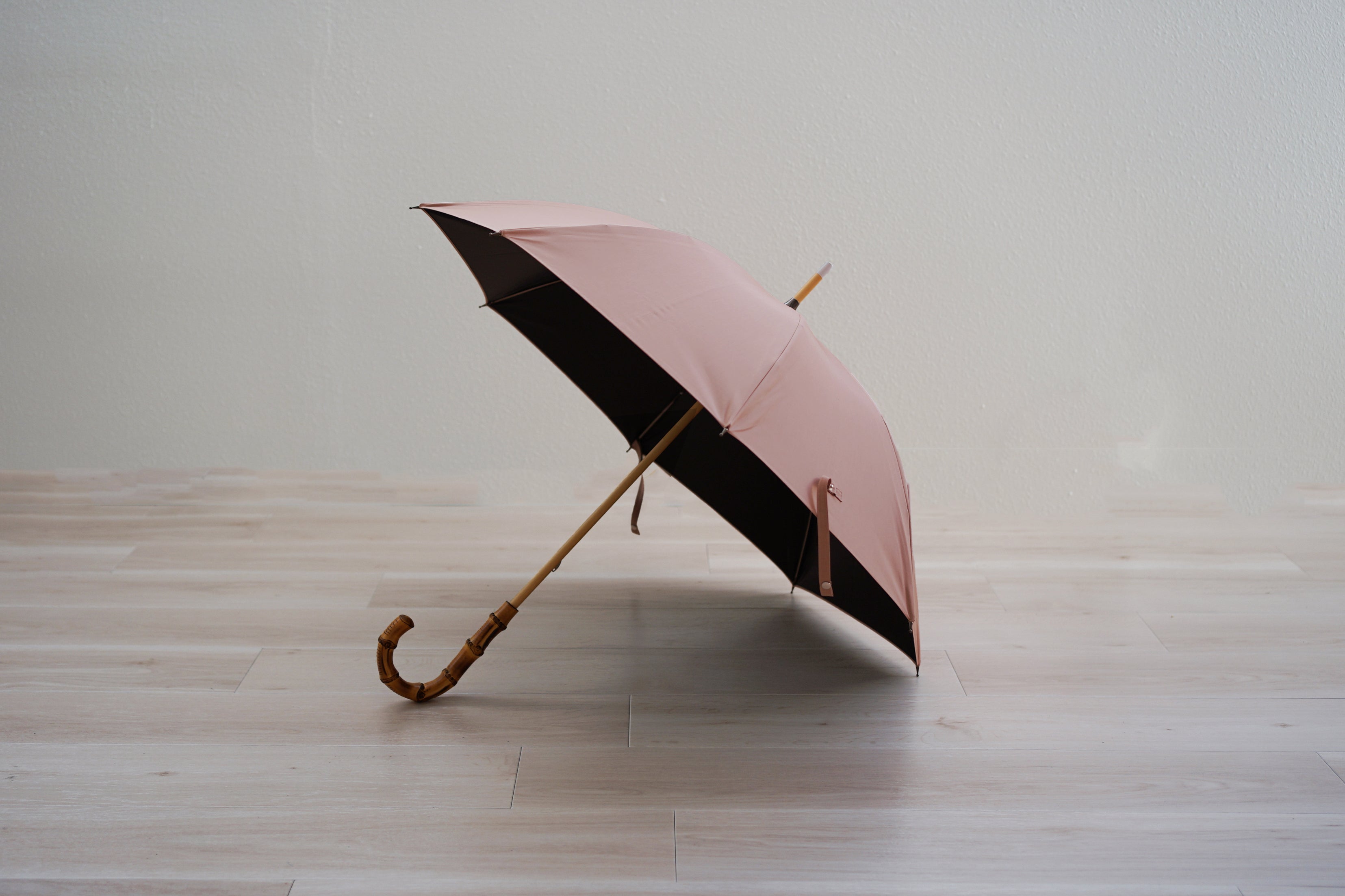 コットンローンシェード 長傘 50cm 8本骨(日傘・晴雨兼用・一級遮光)