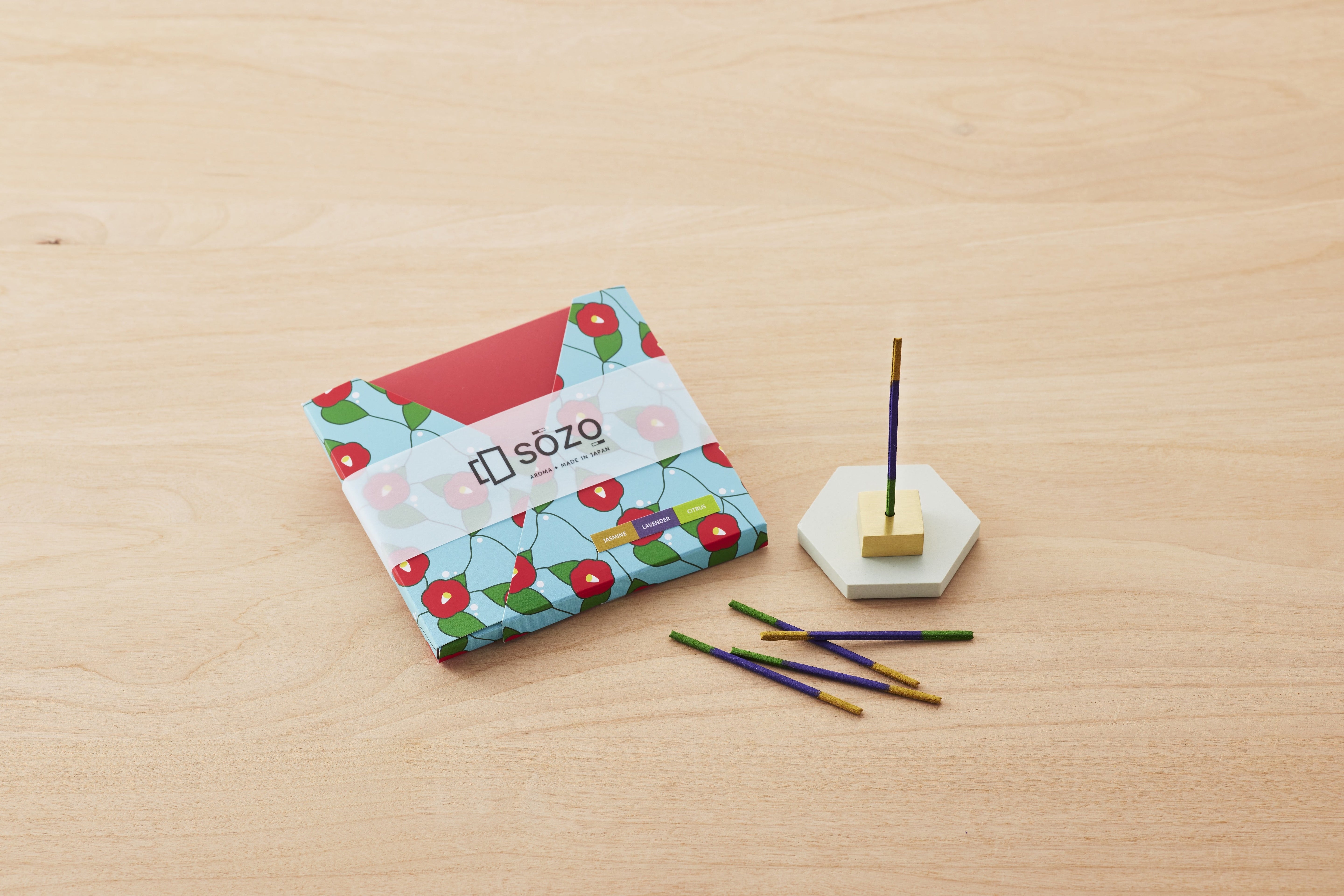 時間で香りが替わるお香 2種セット(心・三大香木)