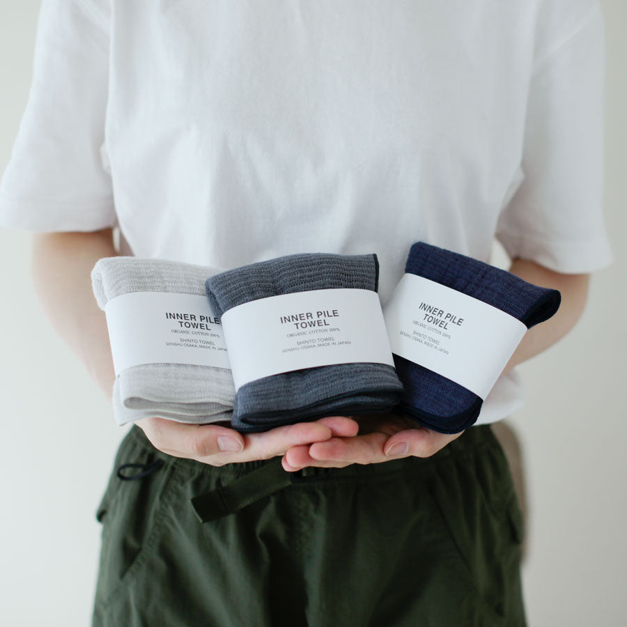 INNER PILE/BATH TOWELとFACE TOWELとminiの2色セット