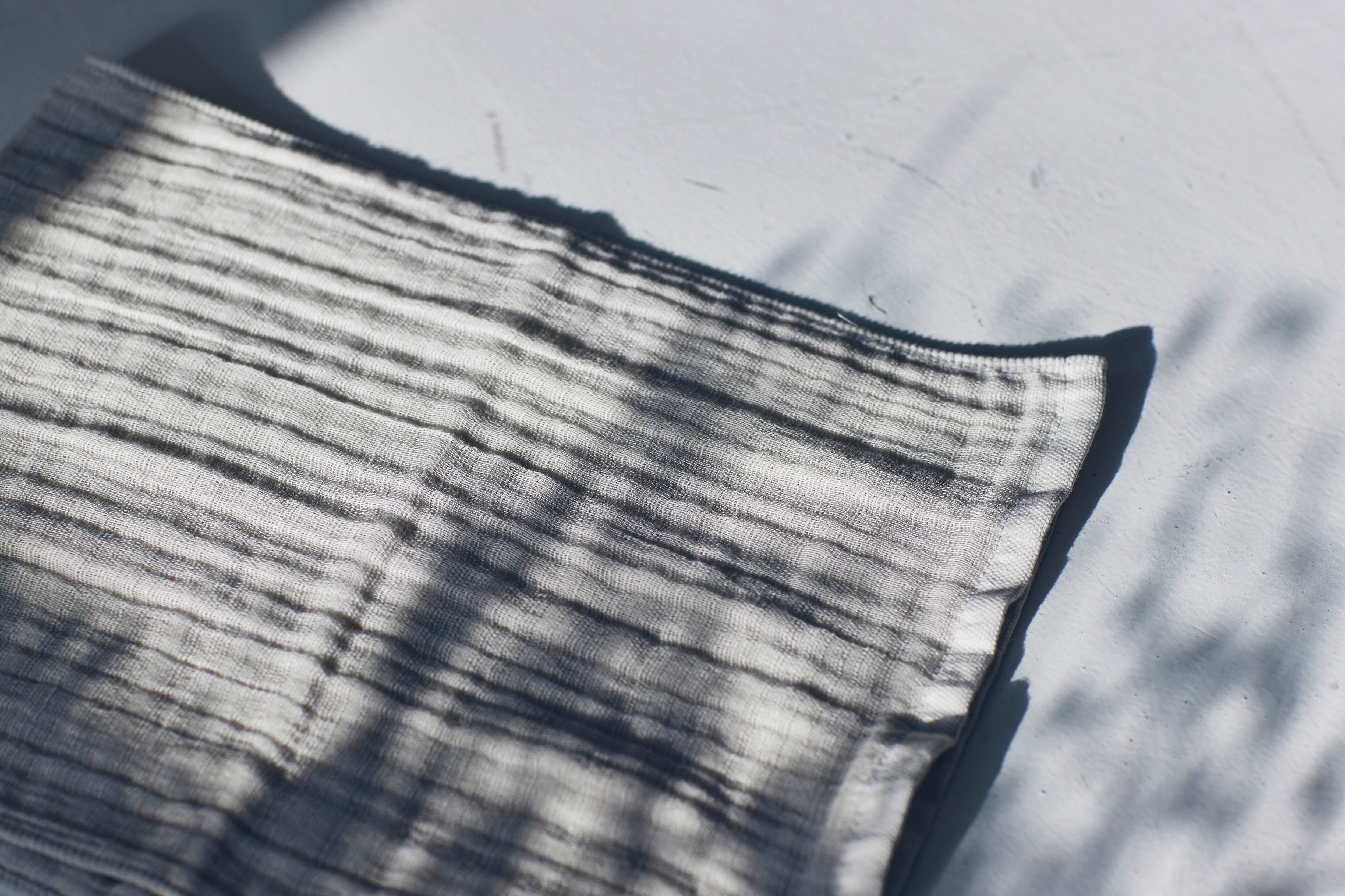 RANDOM WEFT QUADRUPLE GAUZE ハンドタオル 2枚セット 箱入り