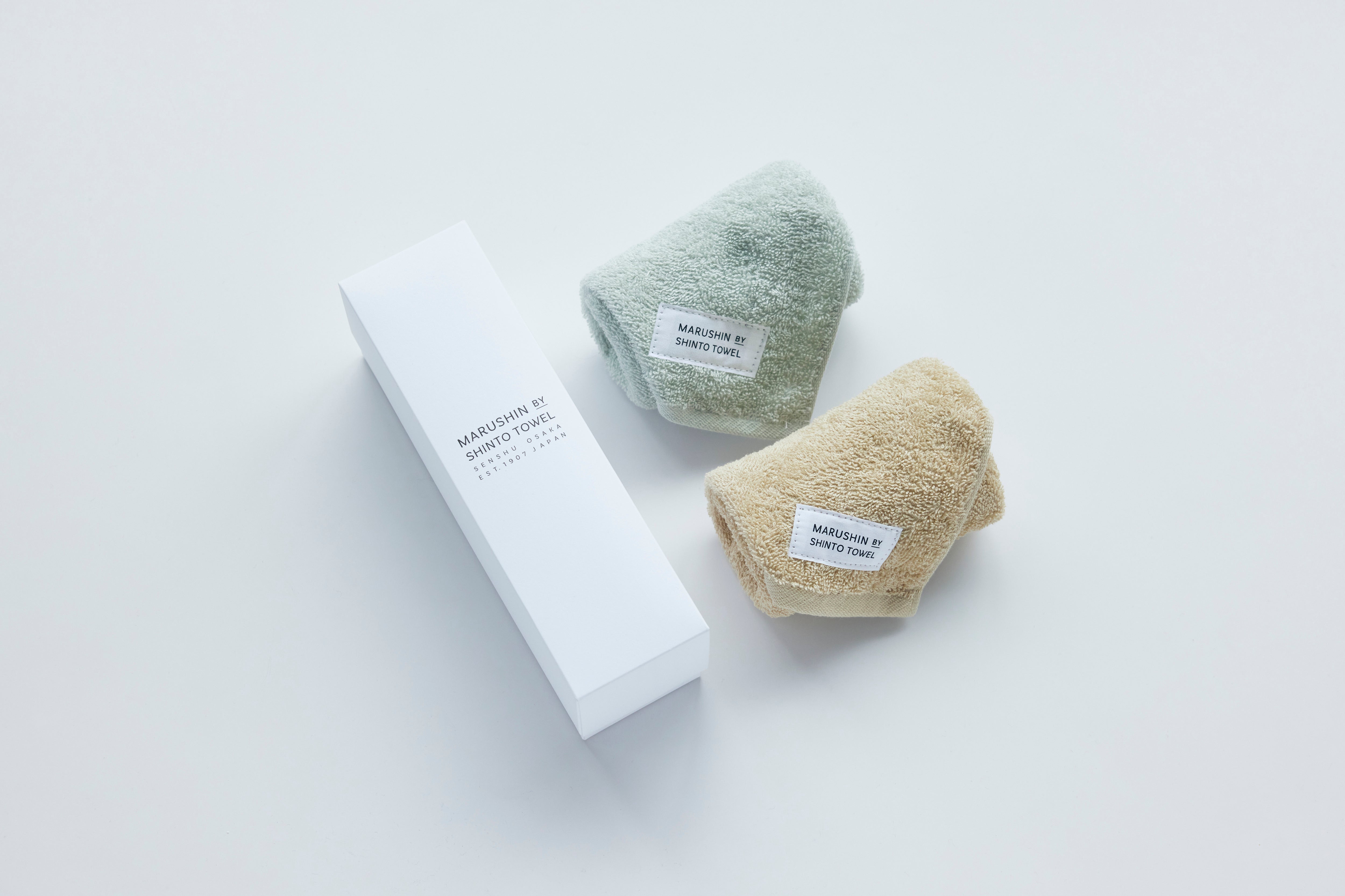 YUKINE SARASHI ハンドタオル 2枚セット 箱入り