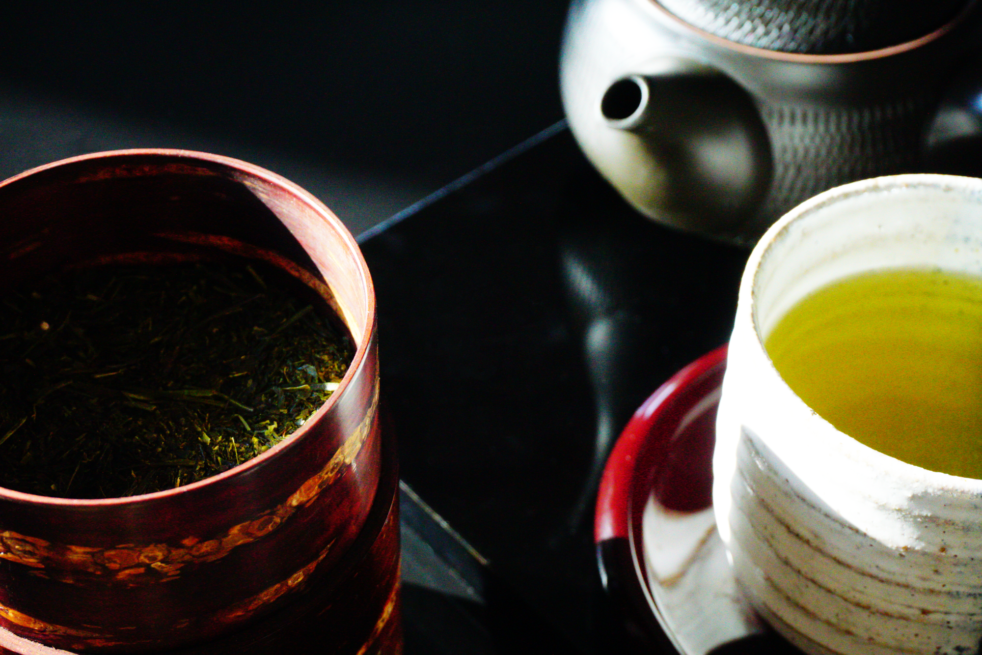桜樺細工の茶筒