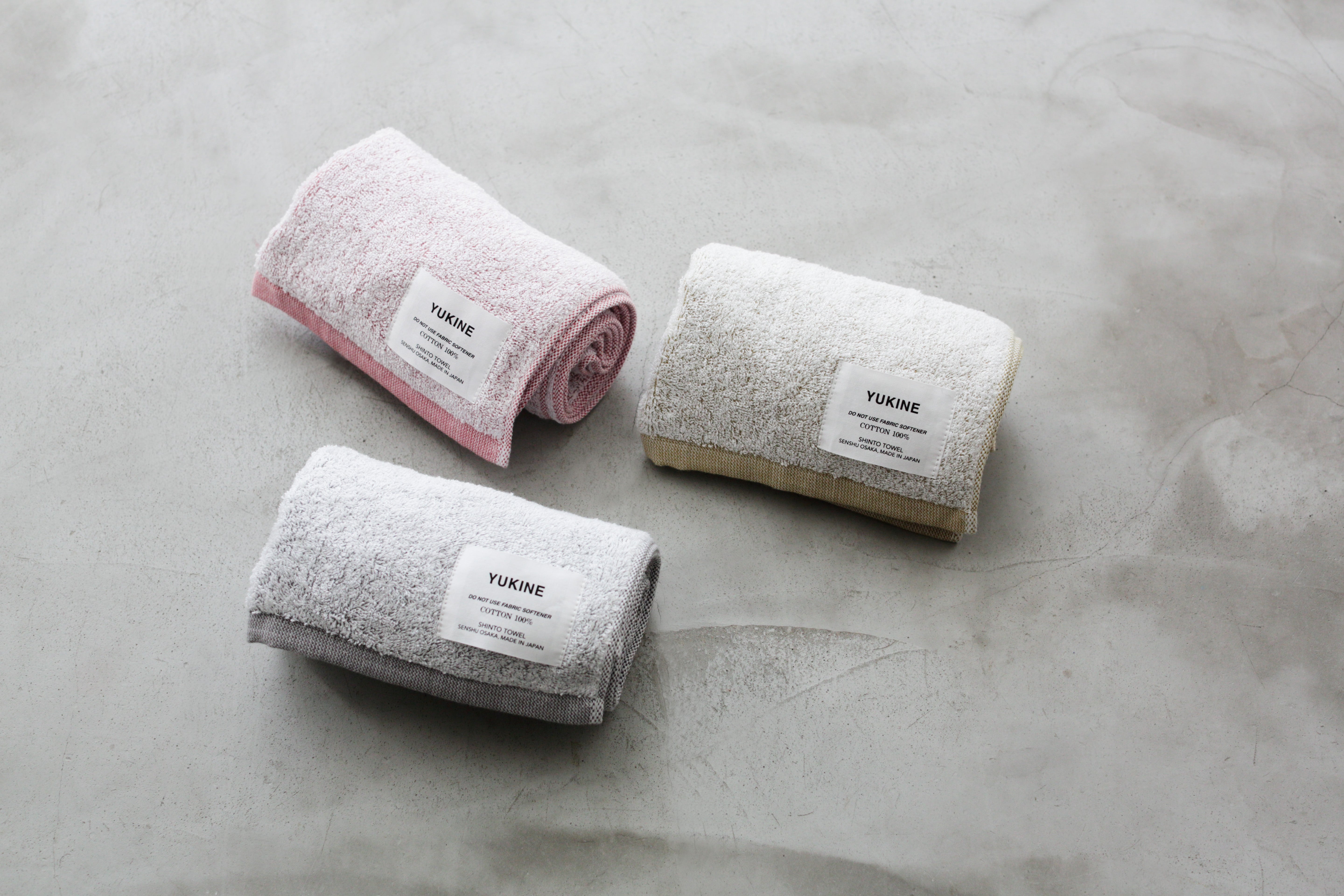 YUKINE/MINI BATH TOWELとFACE TOWELの1色セット
