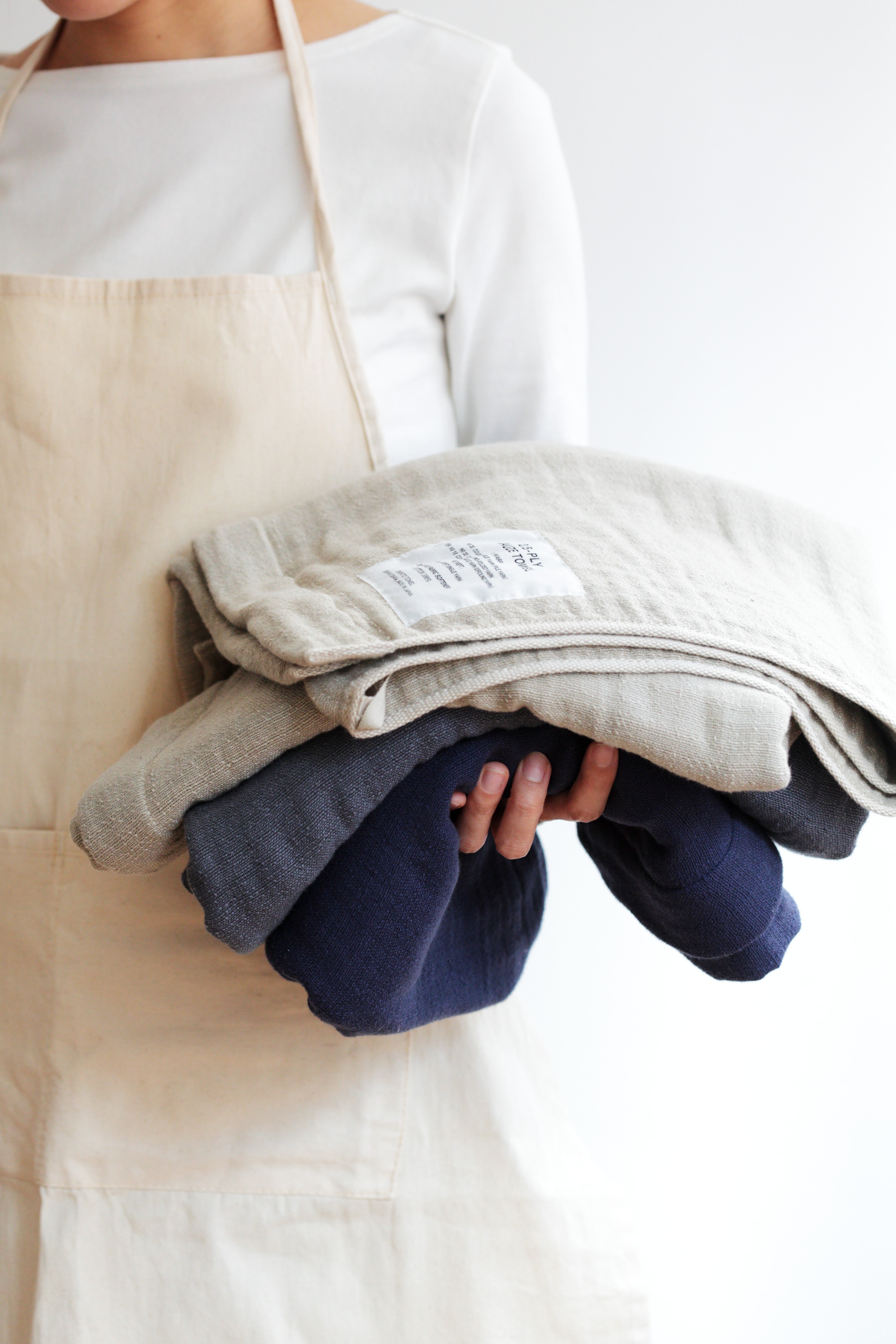 2.5-PLY GAUZE/BATH TOWEL_MとHANDY TOWELの1色セット