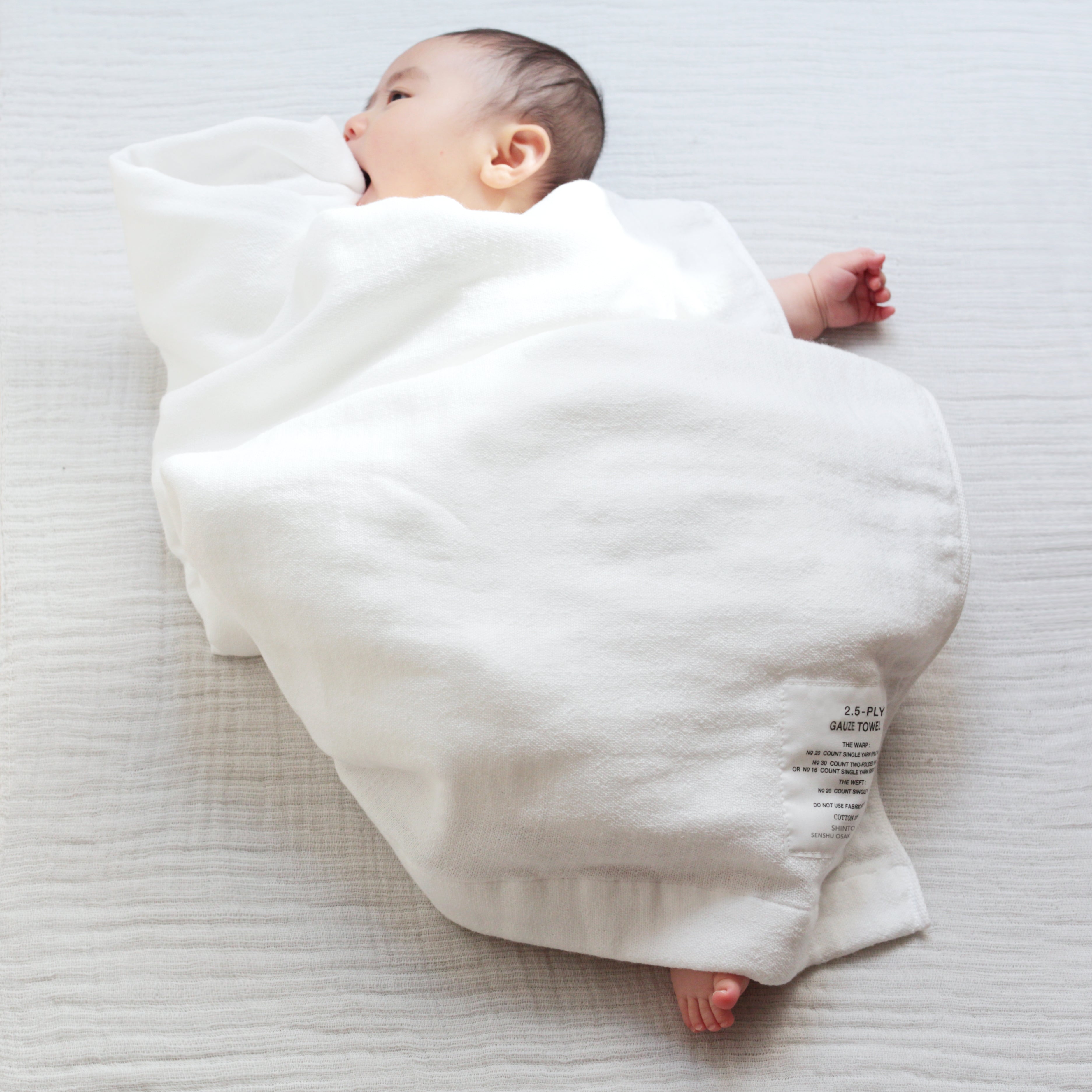 2.5-PLY GAUZE/BATH TOWEL_MとHANDY TOWELの1色セット