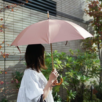 コットンローンシェード 長傘 50cm 8本骨（日傘・晴雨兼用・一級遮光）