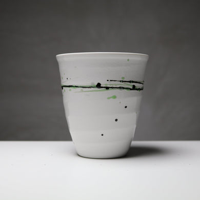 掛け釉 モノトーン・フリーカップ（L）~グリーン~