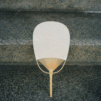 Marugame Uchiwa (Fan) Oval Cloud Dragon White