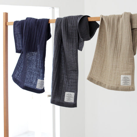 2.5-PLY GAUZE/BATH TOWEL_MとHANDY TOWELの2色セット