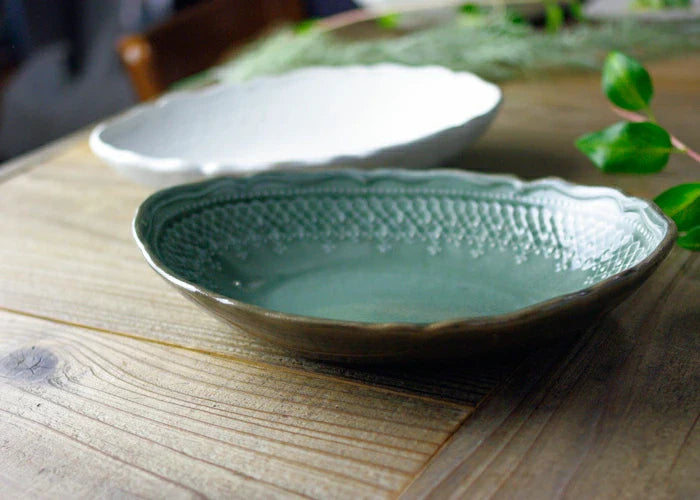 フレンチレース楕円鉢