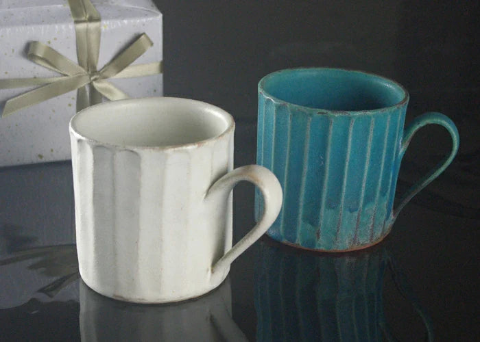 マグカップセット スクエアマグ kinari＆シャビーターコイズ