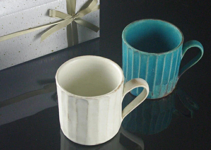 マグカップセット スクエアマグ kinari＆シャビーターコイズ