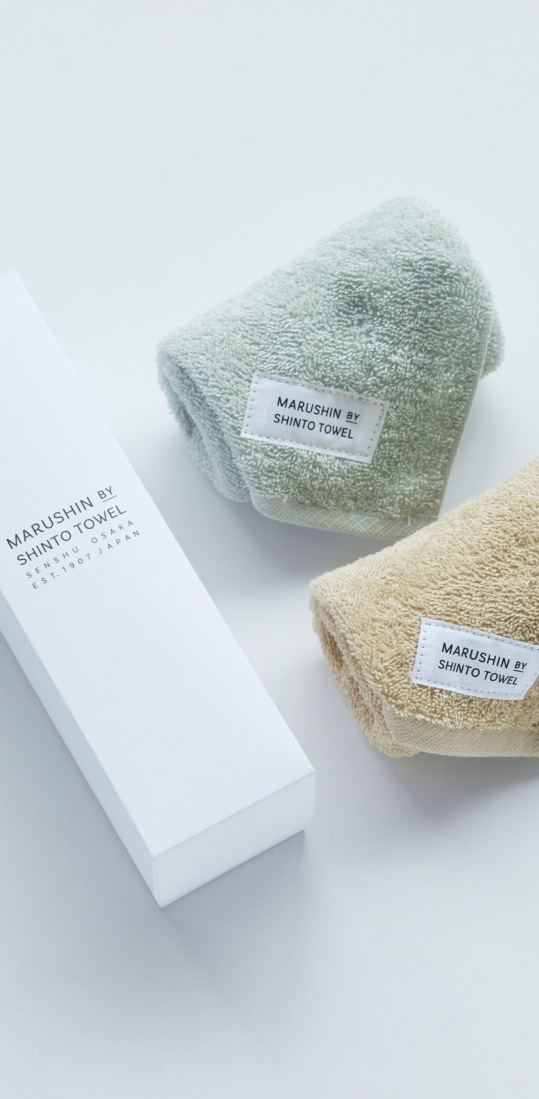 YUKINE SARASHI ハンドタオル 2枚セット 箱入り