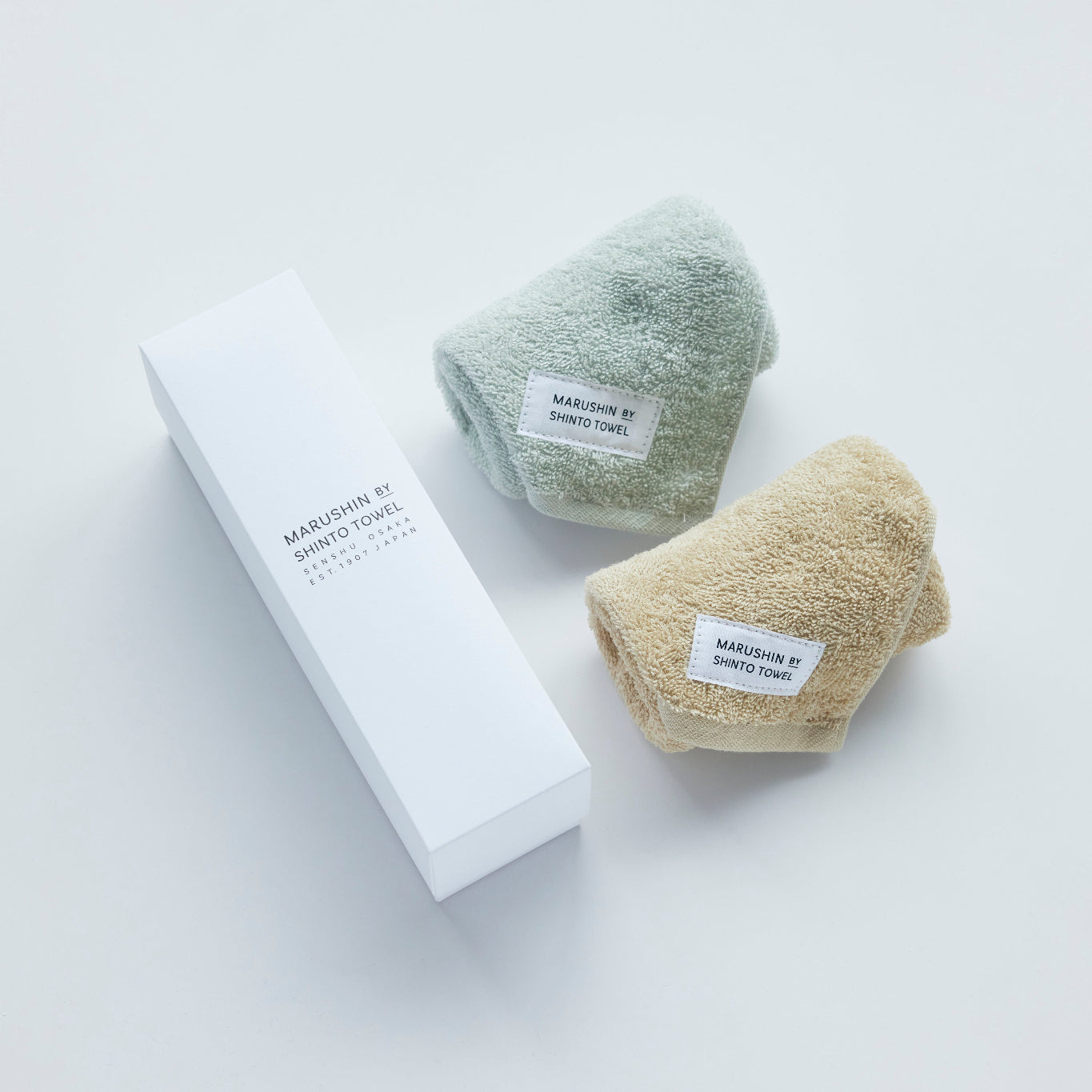 YUKINE SARASHI ハンドタオル 2枚セット 箱入り